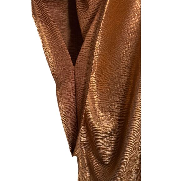 Seven7 Cooper Gold Metallic Kimono Short Sleeve Top Size 2X - Picture 6 of 10